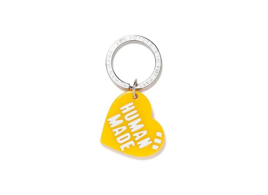 HUMAN MADE Heart Keyring Yellow