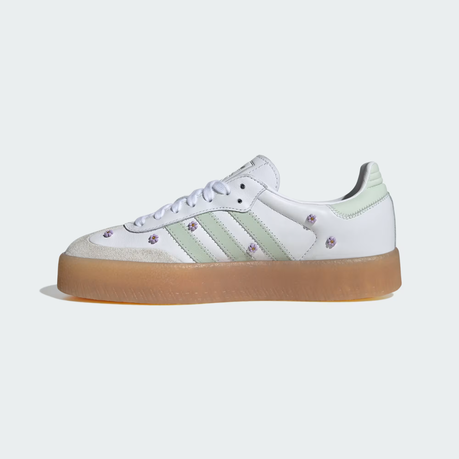 JS3954 adidas Originals  Sambae Cloud White Linen Green Gum (Women's)