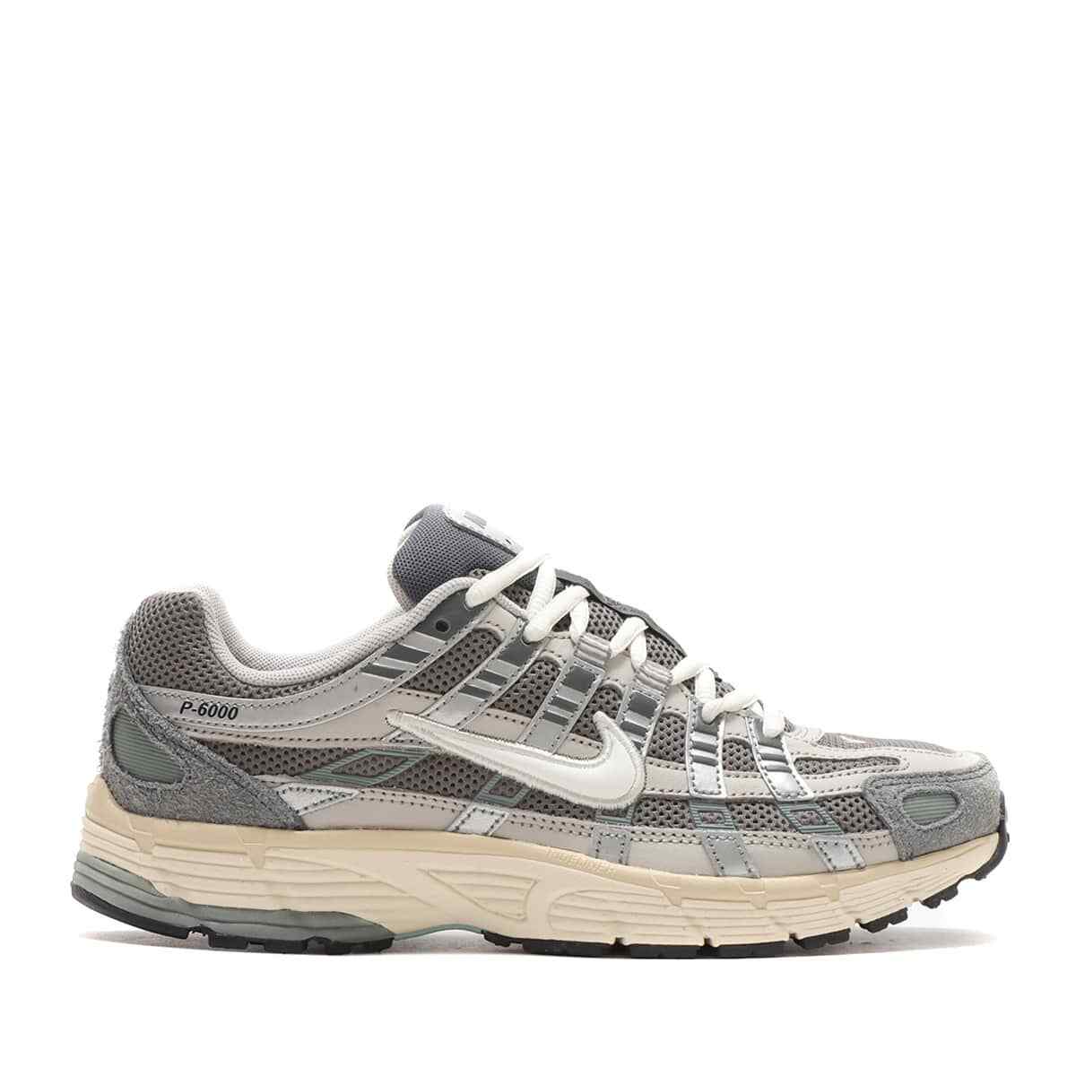 FN7509-029 Nike P-6000 Flat Pewter Light Iron Ore Metallic Silver White (Men's)