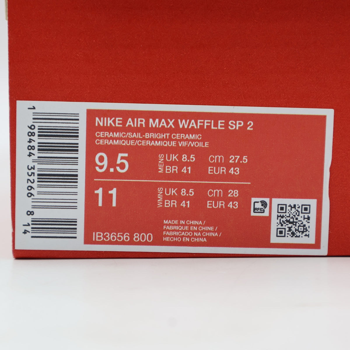 IB3656-800 Nike Air Max Waffle Bright Ceramic Sail (Men's)