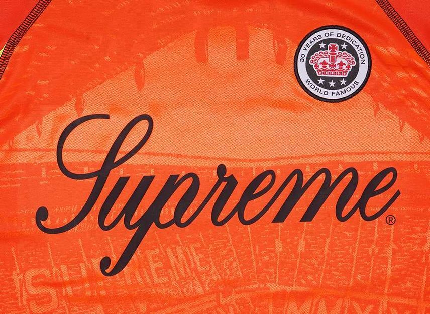 Supreme Jacquard Soccer Jersey Orange