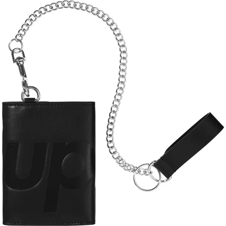 Supreme Leather Chain Wallet (25FW) Black