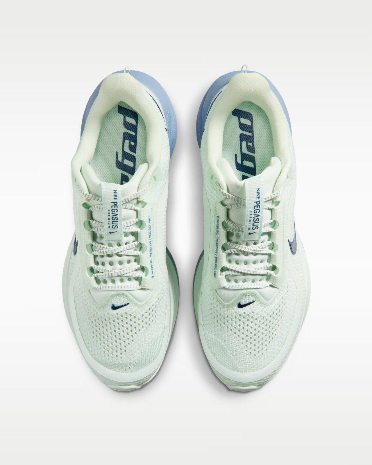 HQ2593-301 Nike Pegasus Premium "Barely Green/Work Blue" (Women's)