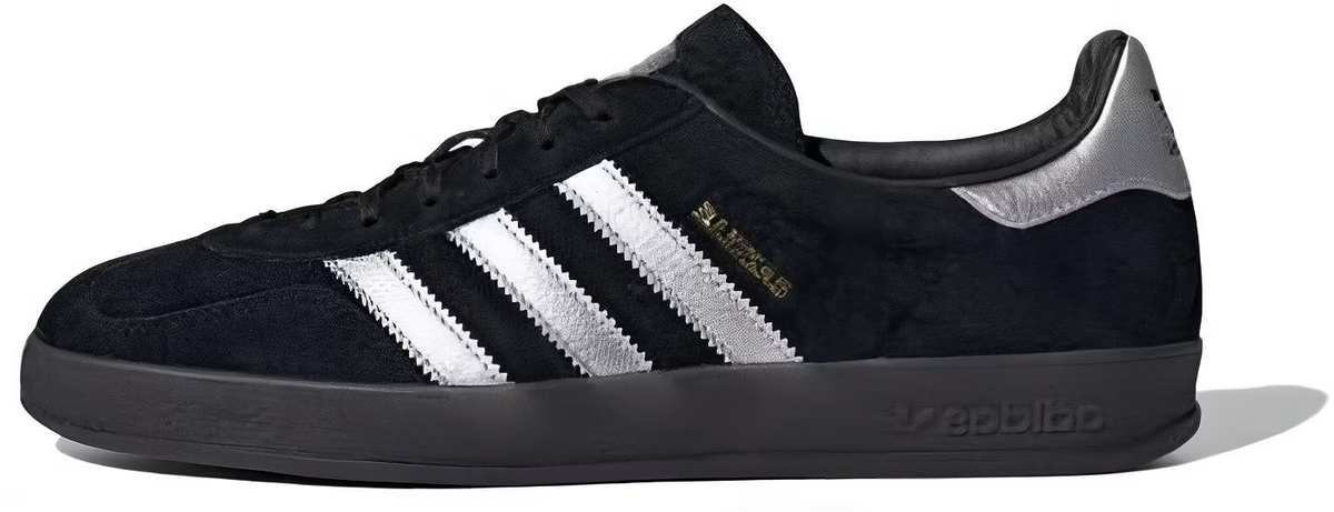 ID0988 adidas Gazelle Indoor "Core Black/Metallic Silver" (BILLY'S Ex) (Men's)