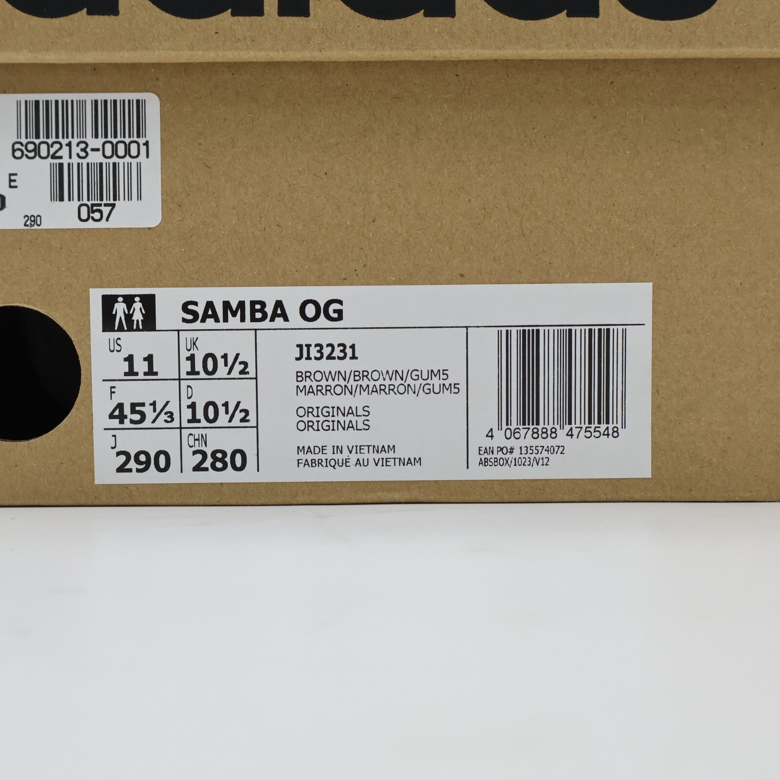 JI3231 adidas Originals Samba OG Brown Gum5 (Men's)