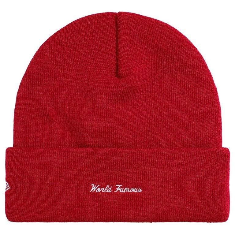 Supreme New Era Action Beanie Red