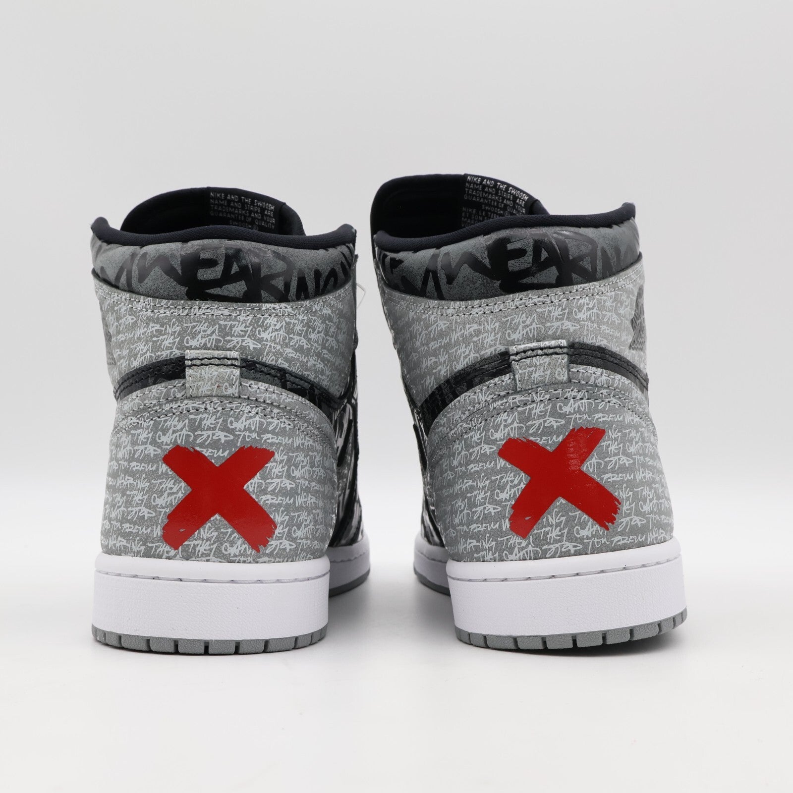 555088-036 Nike Jordan 1 High OG Rebellionaire Black White Particle Grey (Men's)
