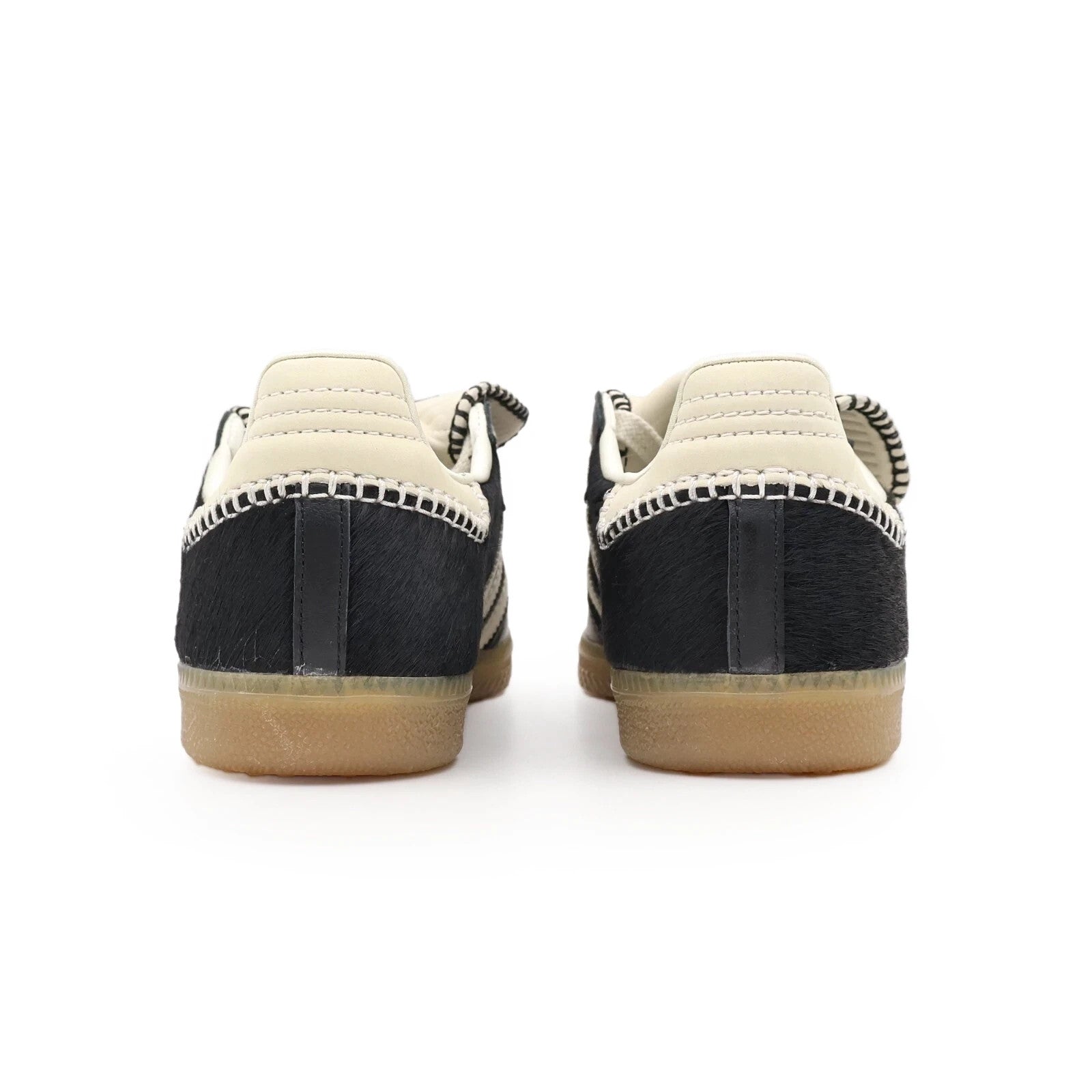 IE0580 Wales Bonner adidas Samba Pony Tonal Low Core Black Cream White (Men's)