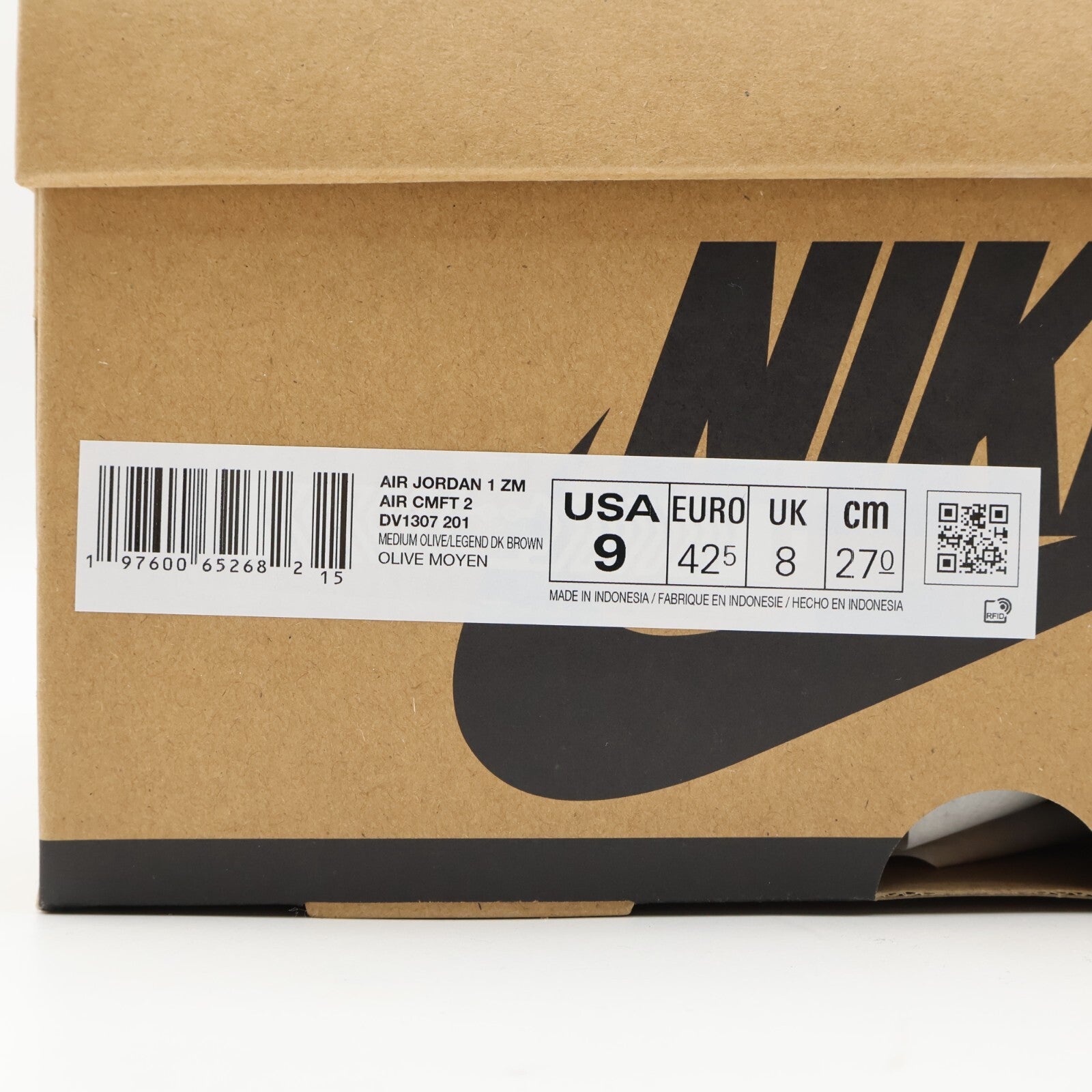 DV1307-201 Nike Air Jordan 1 Zoom CMFT 2 Medium Olive Sequoia Sail Legend (Men's