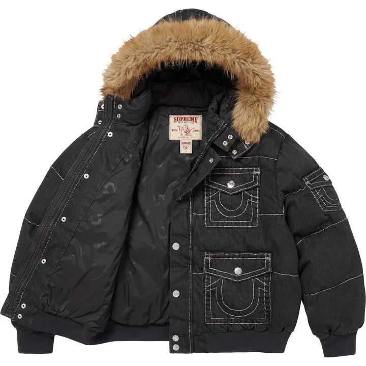 Supreme True Religion Puffer Jacket Black