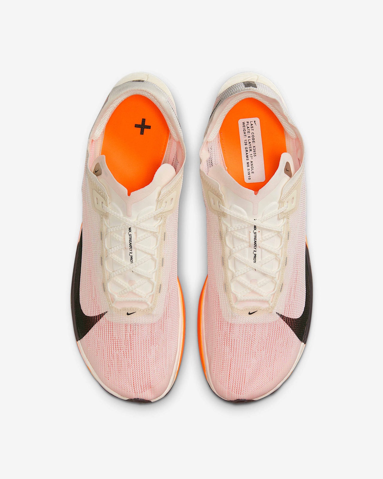 HF6417-100 Nike Streakfly 2 Sail Total Orange White Black (Men's)