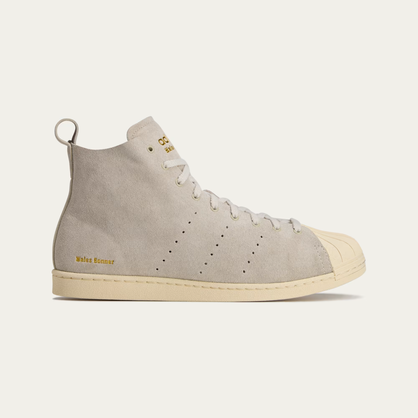 JQ7633 Wales Bonner Ã adidas Originals Superstar High Mist Stone (Men's)