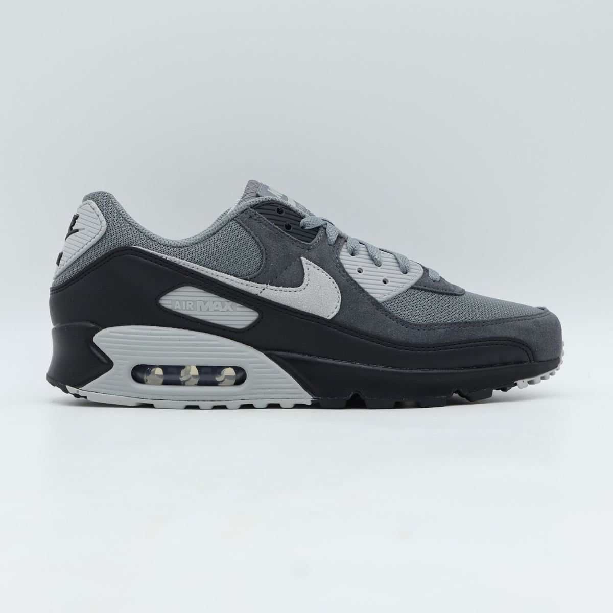 DM0029-020 Nike Air Max 90 Smoke Grey Black Dark Smoke Grey Photon Dust (Men's)