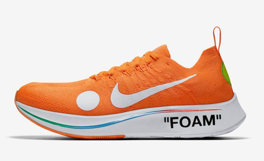 AO2115-800 Off-White Ã Nike Zoom Fly Mercurial Flyknit Total Orange  (Men's)