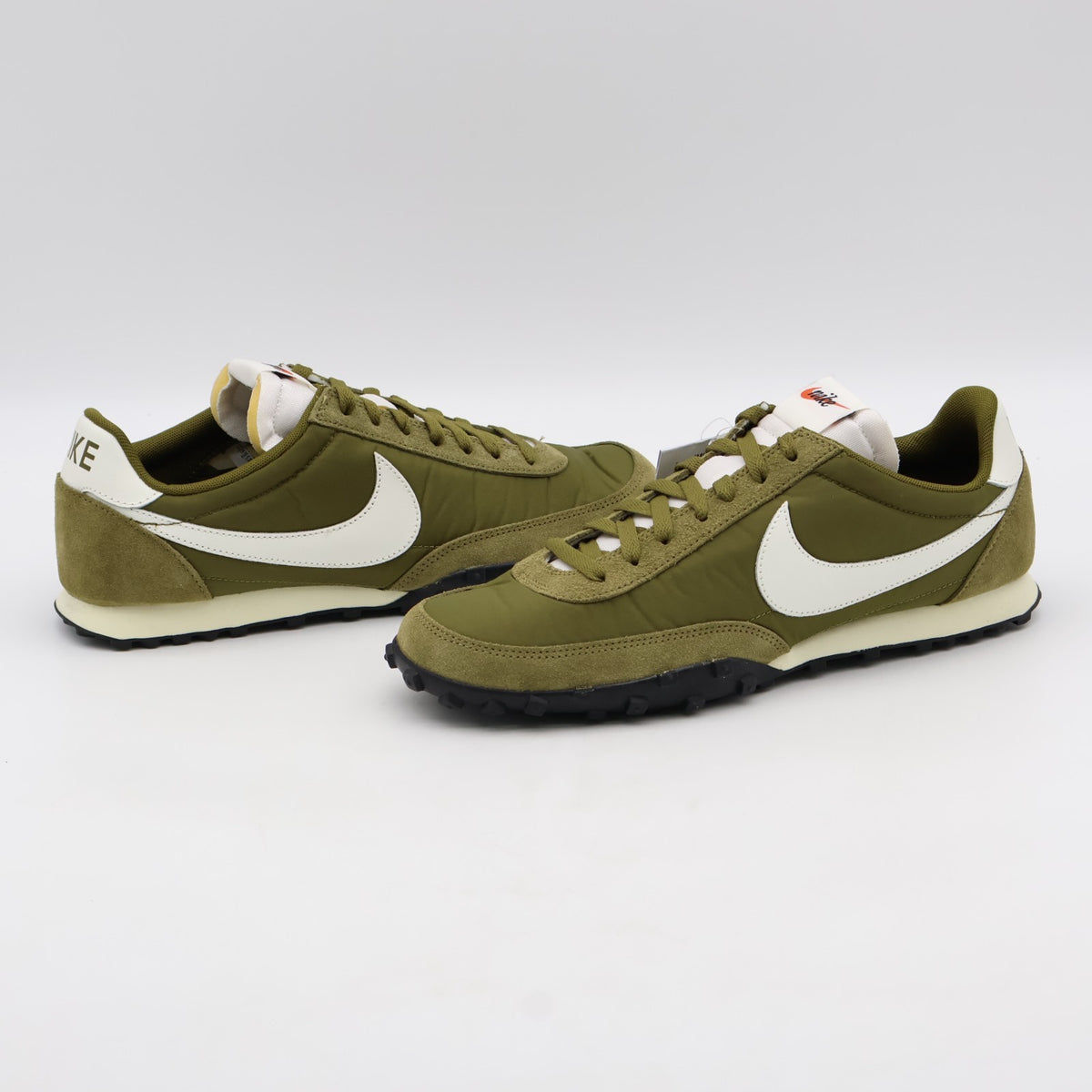 IM8658-300 Nike Waffle Racer Olive Flak Sail Coconut Milk Black (Men's)