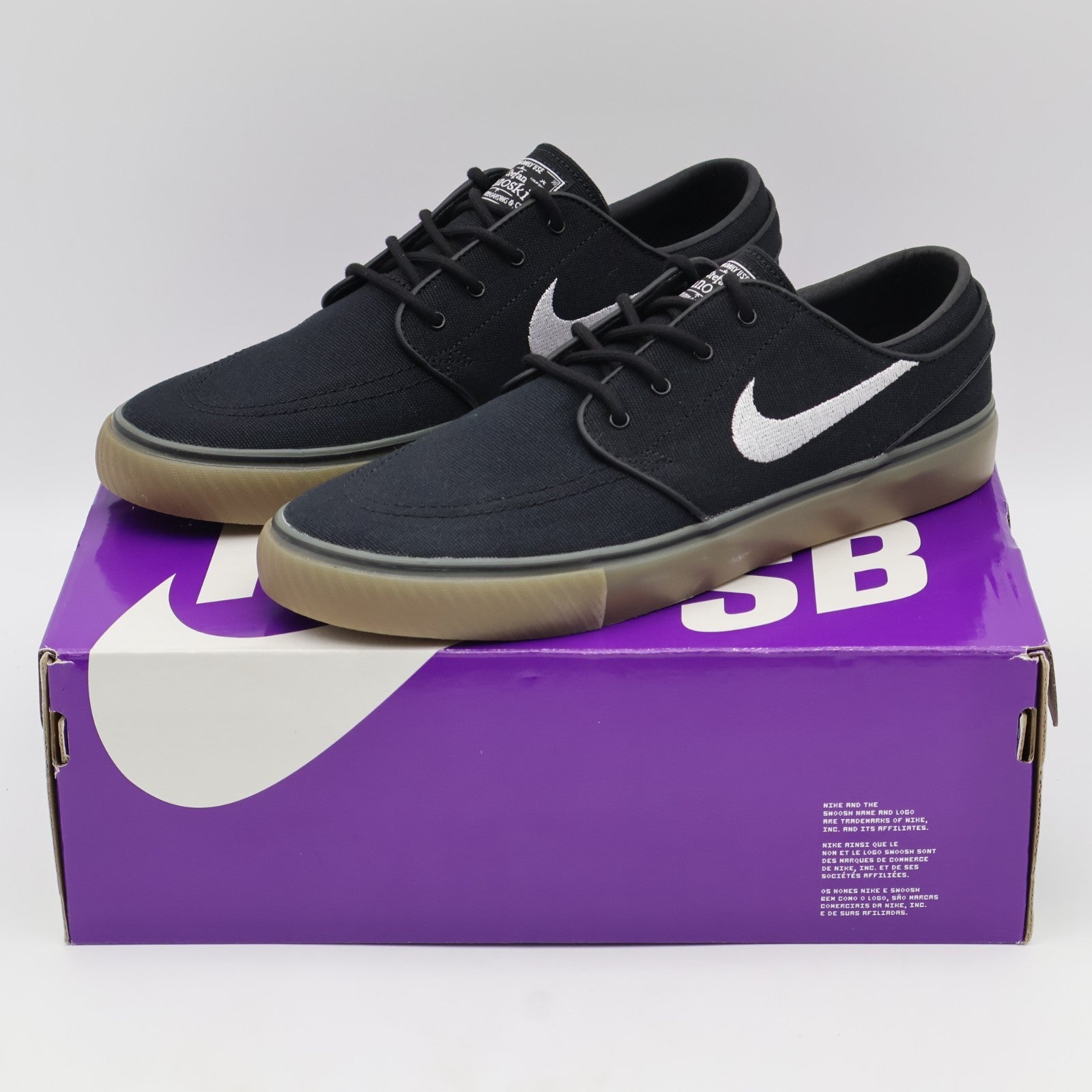 HQ1655-001 Nike SB Zoom Janoski OG+ Canvas Black White (Men's)