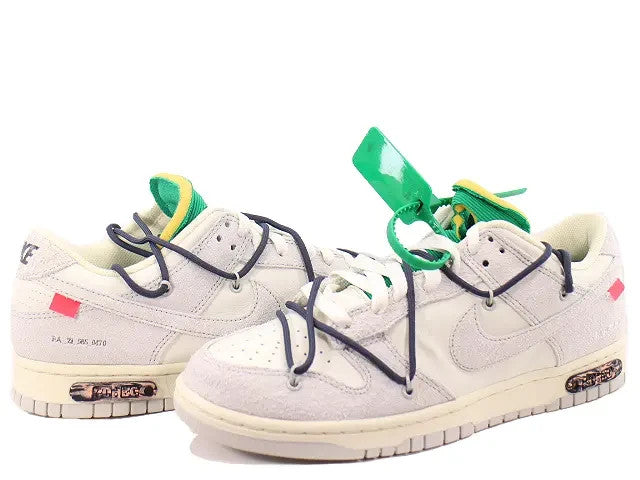 DJ0950-115 Off-White Ã Nike Dunk Low "Sail/Neutral Grey/Gridiron" (Men's)