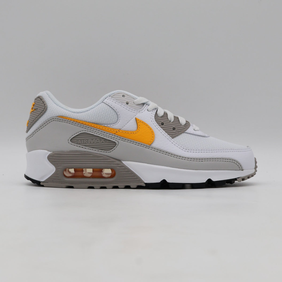 DM0029-119 Nike Air Max 90 White College Grey Vast Grey Laser Orange (Men's)