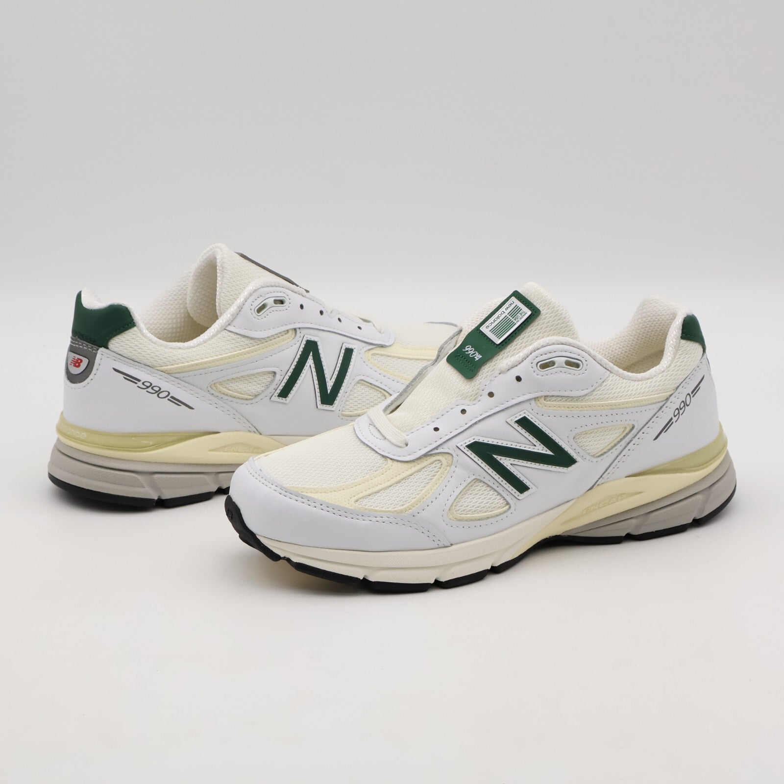 U990TC4 New Balance 990V4 White Green Made in USA (Men's)