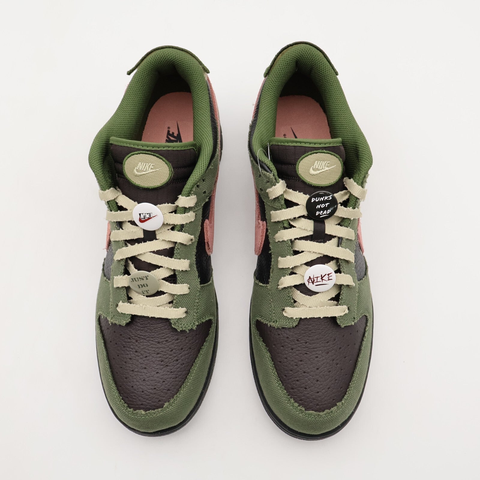 IB2256-300 Nike Dunk Low Retro LTD Army Olive Black Velvet Brown Rust (Men's)