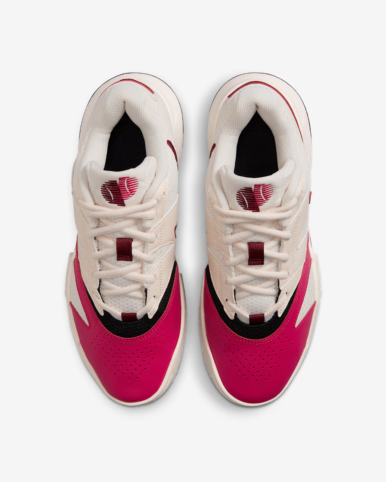 FD6575-103 Nike  Court Lite 4 Pale Ivory Sail Black Team Red (Women's)