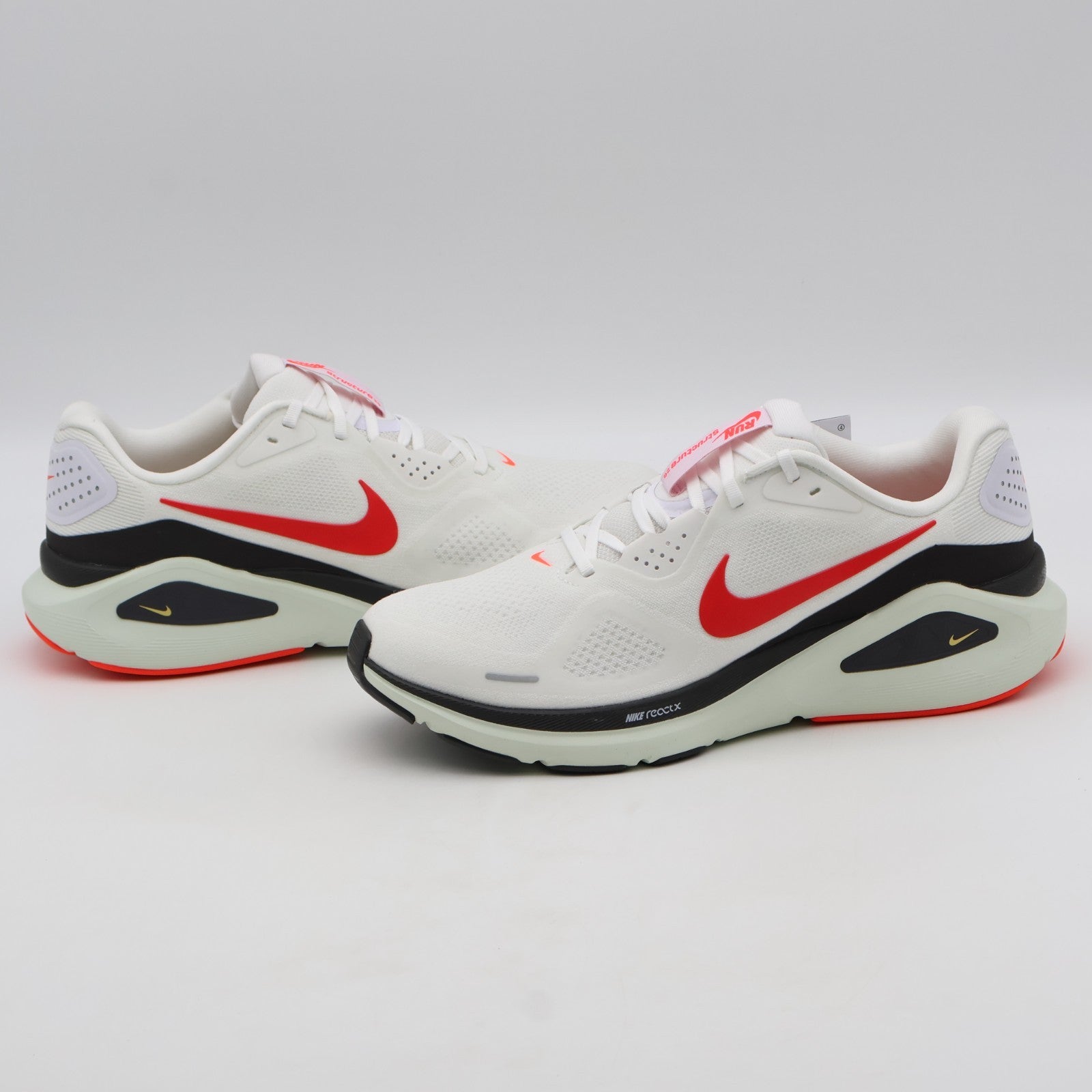 HJ1102-106 Nike Structure 26 Road Running Shoes White Medium Ash (Men's)