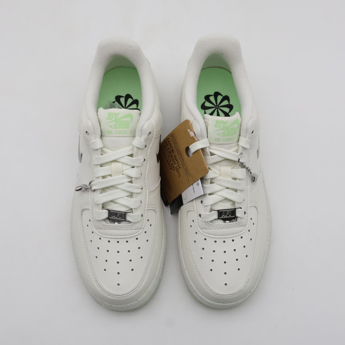 FN8540-100 Nike Air Force1 Low Next Nature SE Sail Sea Glass Volt (Women's)