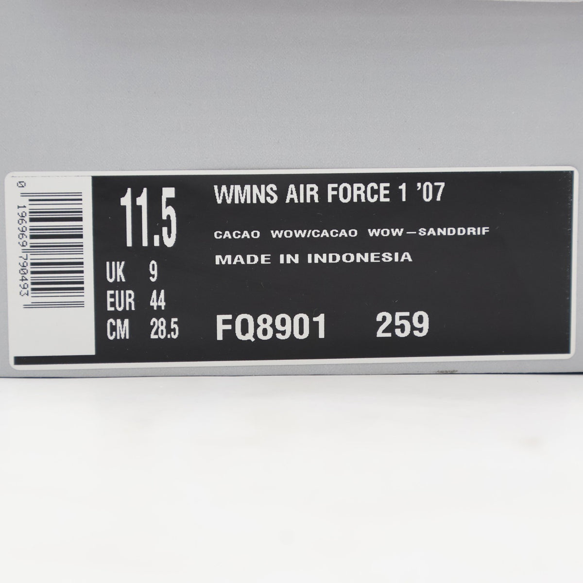 FQ8901-259 Nike Air Force 1 Low '07 Cacao Wow (Women's)