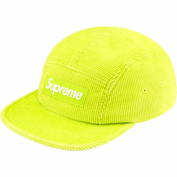 Supreme Corduroy Camp Cap Neon Yellow
