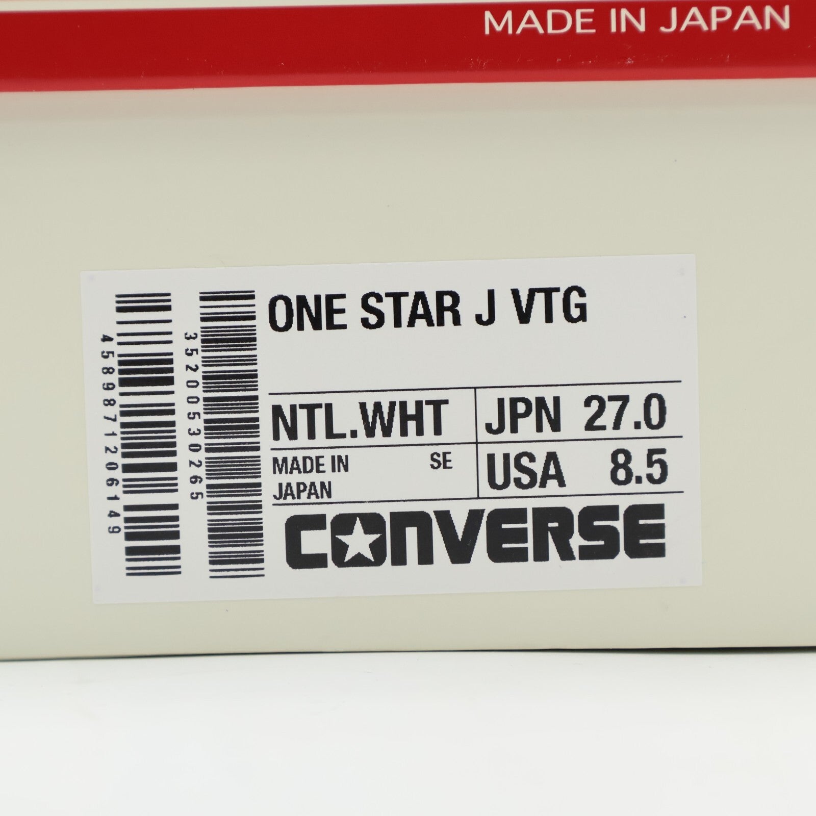 35200530 Converse One Star J VTG Natural White Made in Japan
