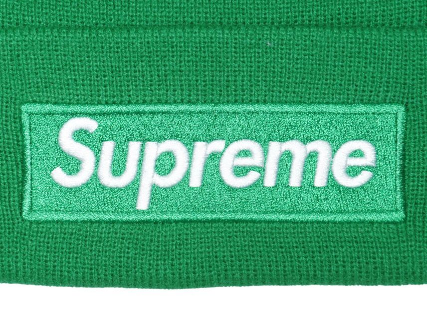 Supreme New Era Box Logo Beanie Green