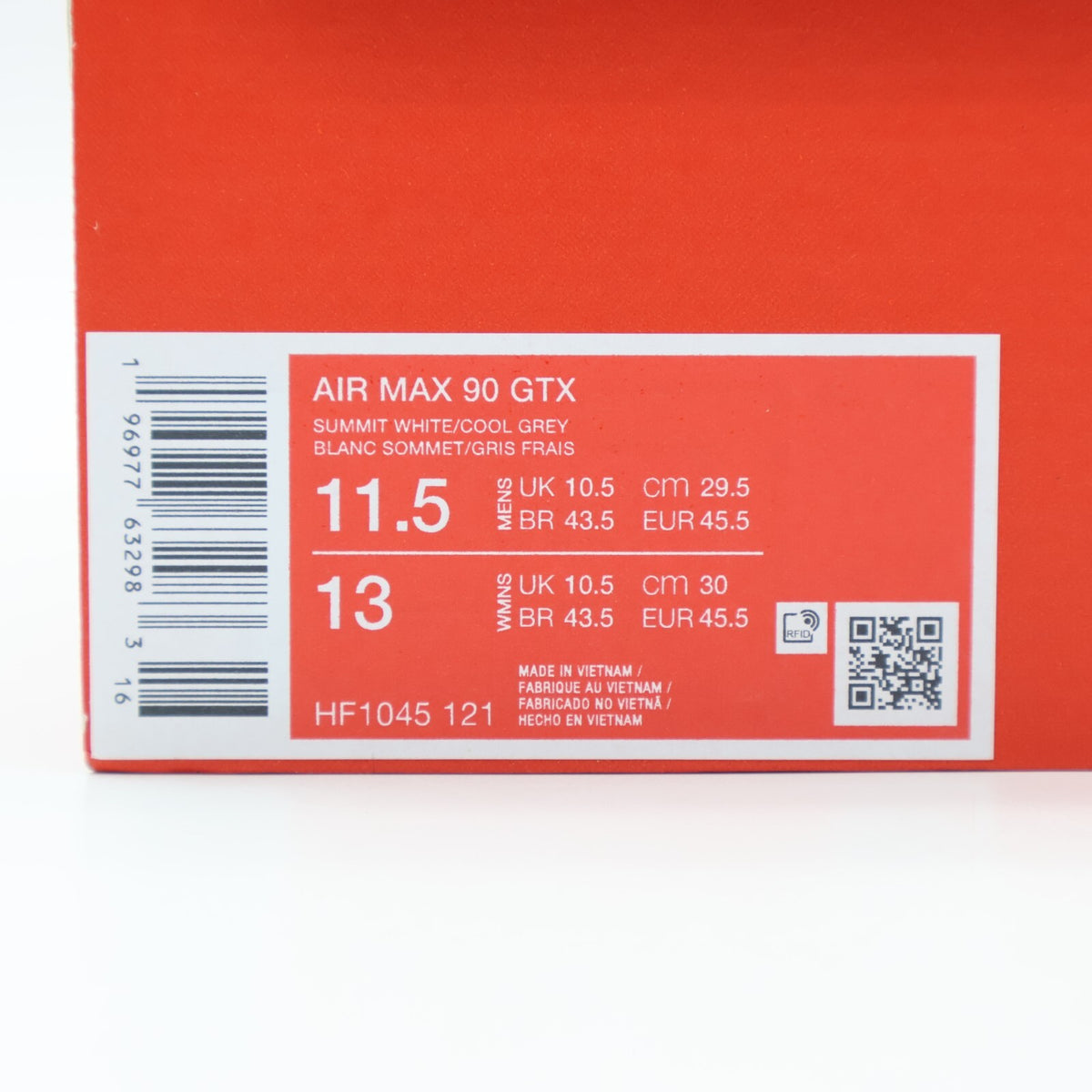 HF1045-121 Nike Air Max 90 GORE-TEX Summit White Photo Dust Black Cool (Men's)