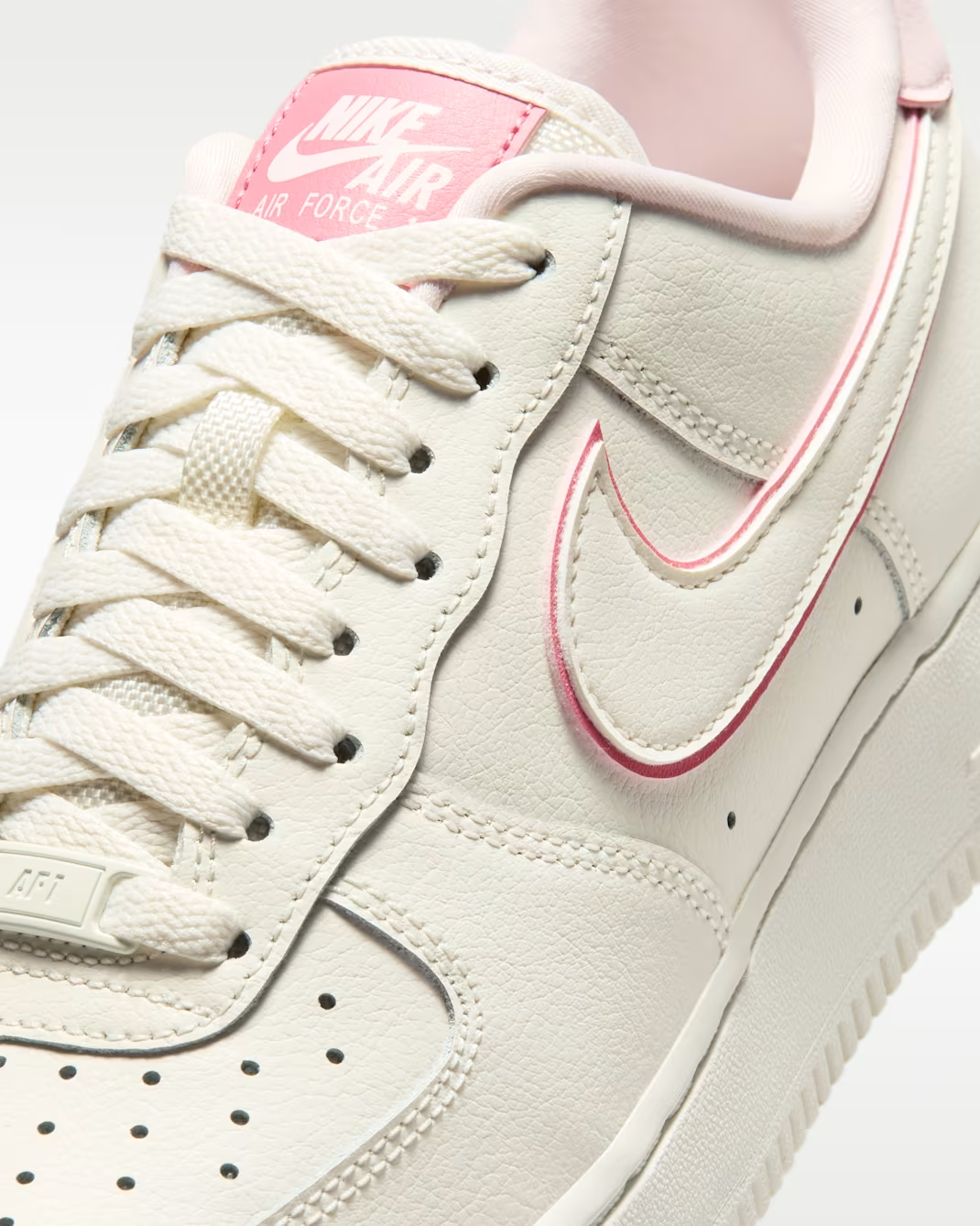 IO4226-104 Nike Air Force 1 Low 07 Sail Peony Pink (Women's)