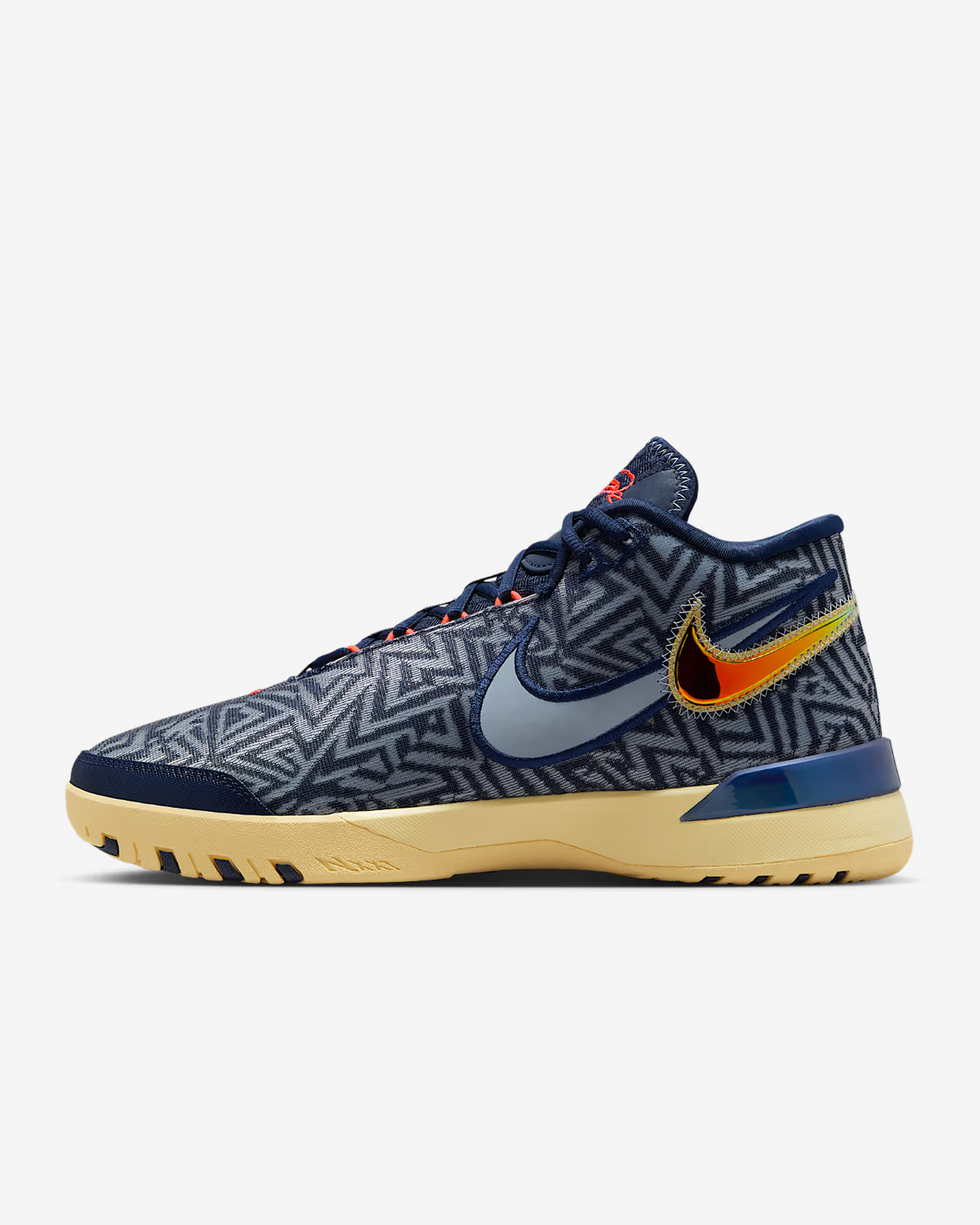 HF0711-401 Nike LeBron NXXT Genisus Midnight Navy Soft Yellow (Men's)