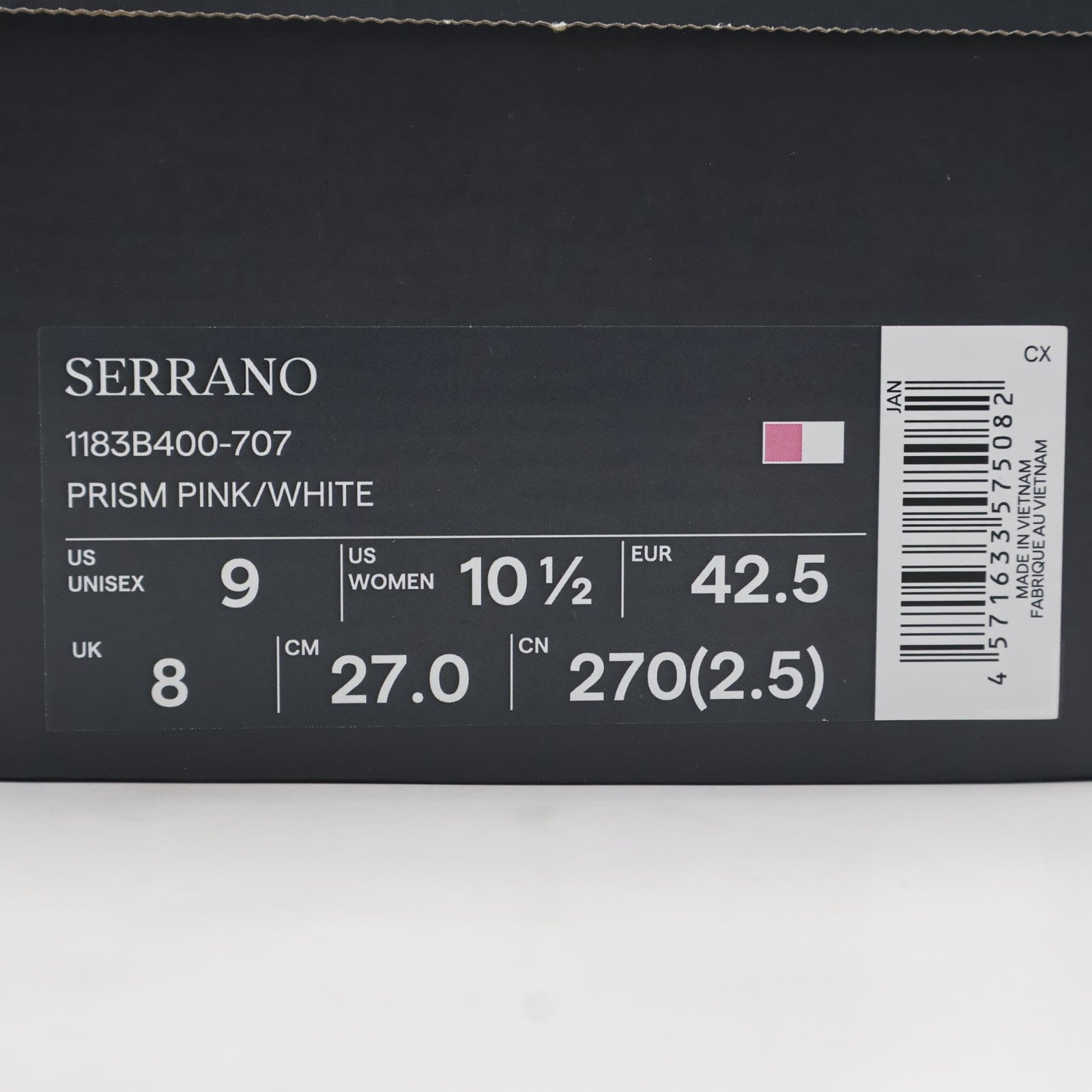 1183B400-707 Onitsuka Tiger SERRANO PRISM PINK WHITE (Men's)