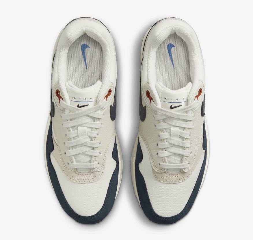 FD2370-110 Nike Air Max 1 LX Obsidian and Light Orewood Brown (Women's)