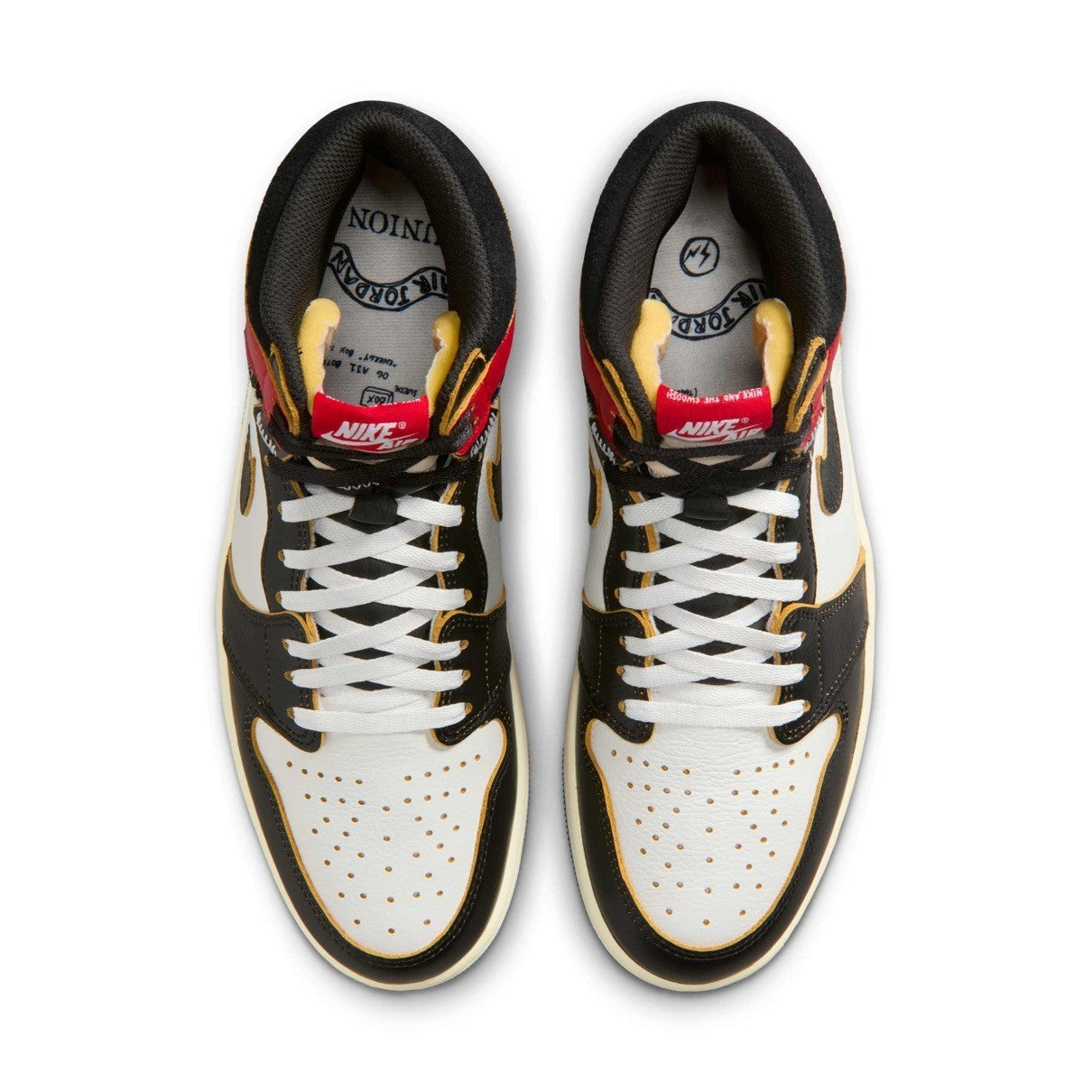 IO7847-002 fragment design UNION Nike Air Jordan 1 High OG Black Varsity (Men's)