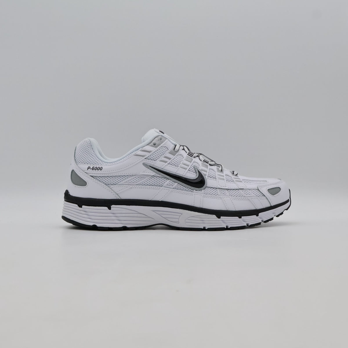 CD6404-107 Nike P-6000 White Metallic Silver Black Black (Men's)