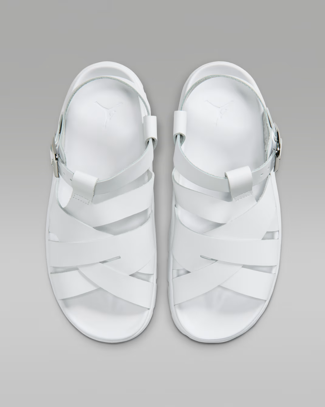 IB8841-100 Nike Jordan Willow Sandal White/Metallic Silver (Women's)