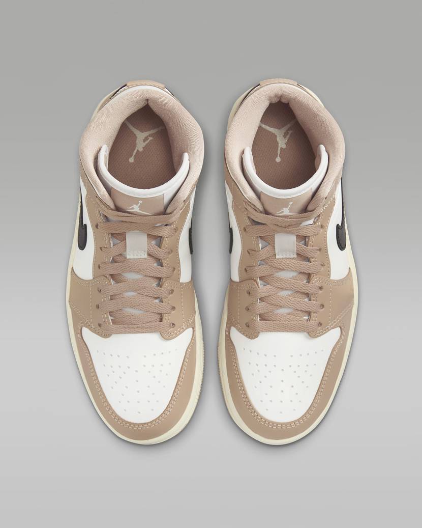 BQ6472-103 Nike Air Jordan 1 Mid Desert (Women's)