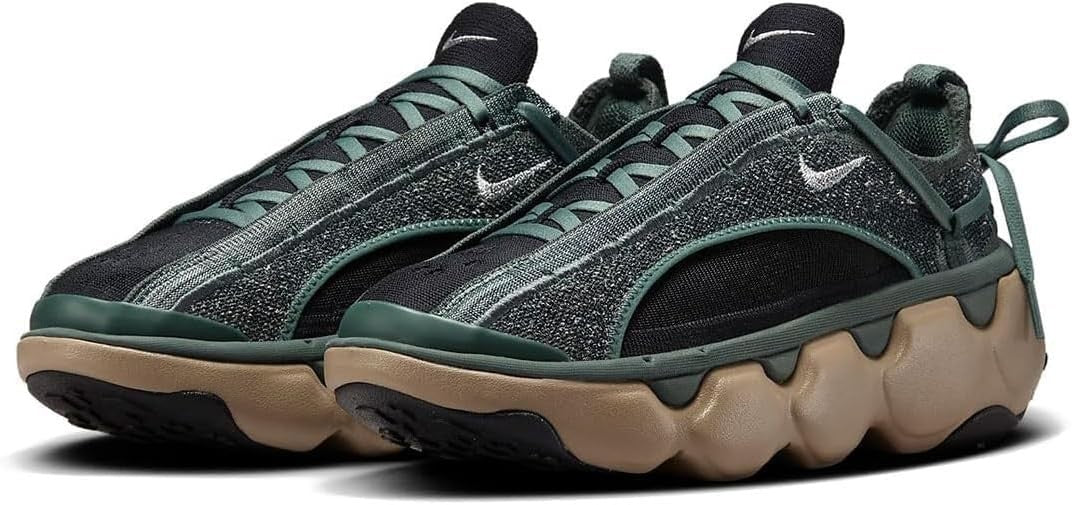 FD2149-301 Nike Flyknit Bloom Vintage Green Blac Khaki Metallic Silver (Women's)