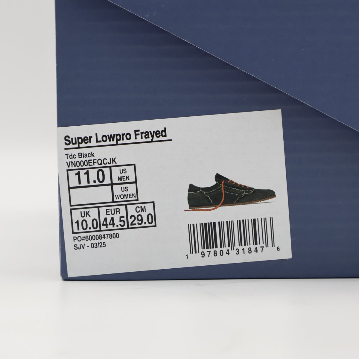 VN000EFQCJK Vans Super LowPro Frayed TDC Black (Men's)