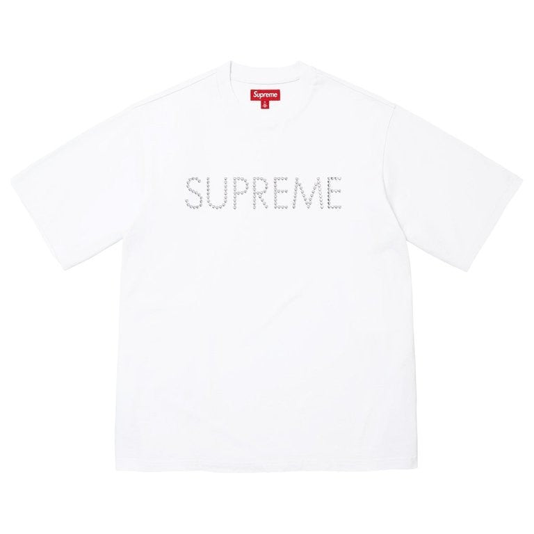 Supreme Hearts Studded S/S Top White