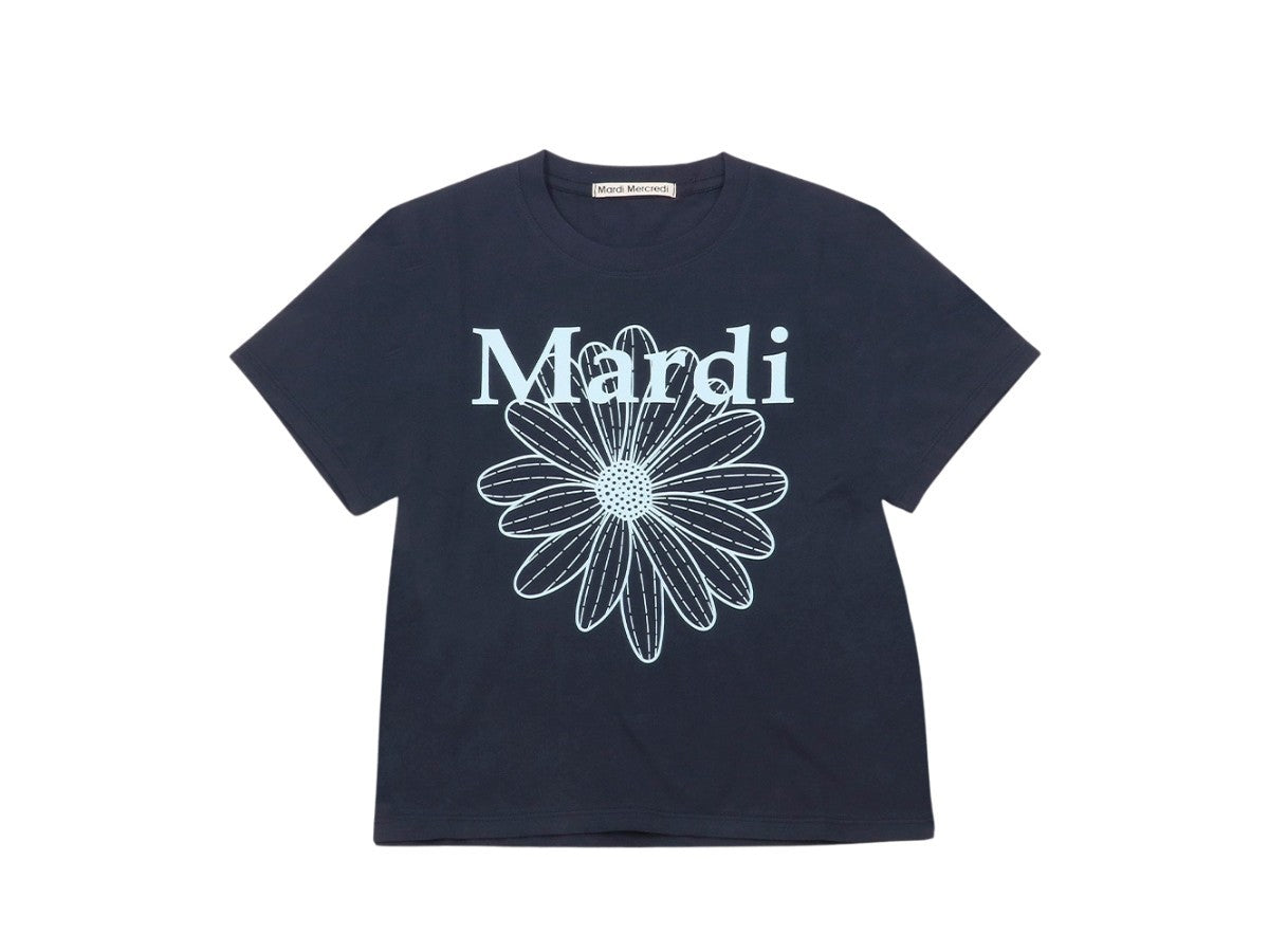 Mardi Mercredi T-Shirt Flowermardi Black Sky