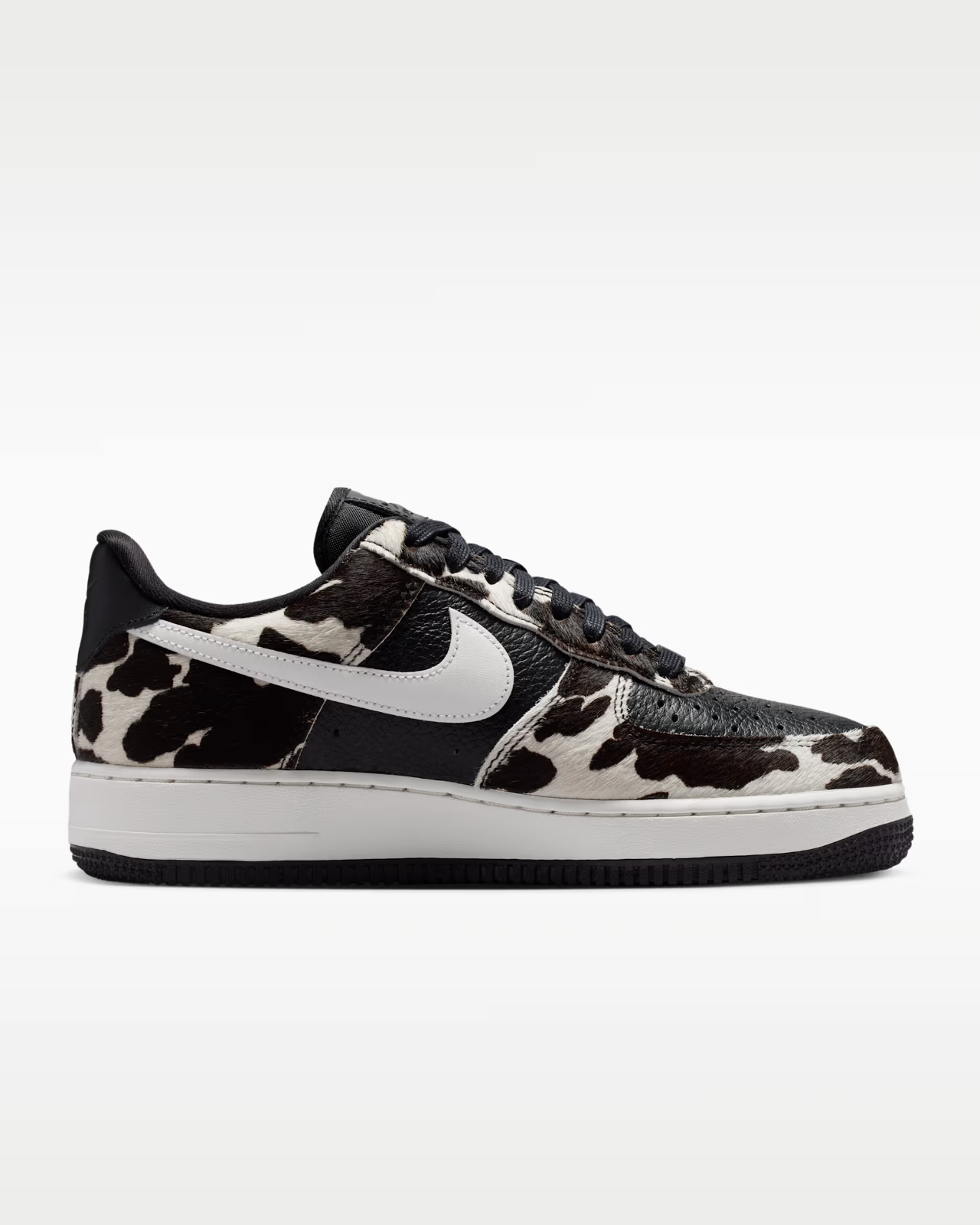 IO0442-001 Nike Air Force 1 Low "Cow Print/Black/Phantom" (Women's)