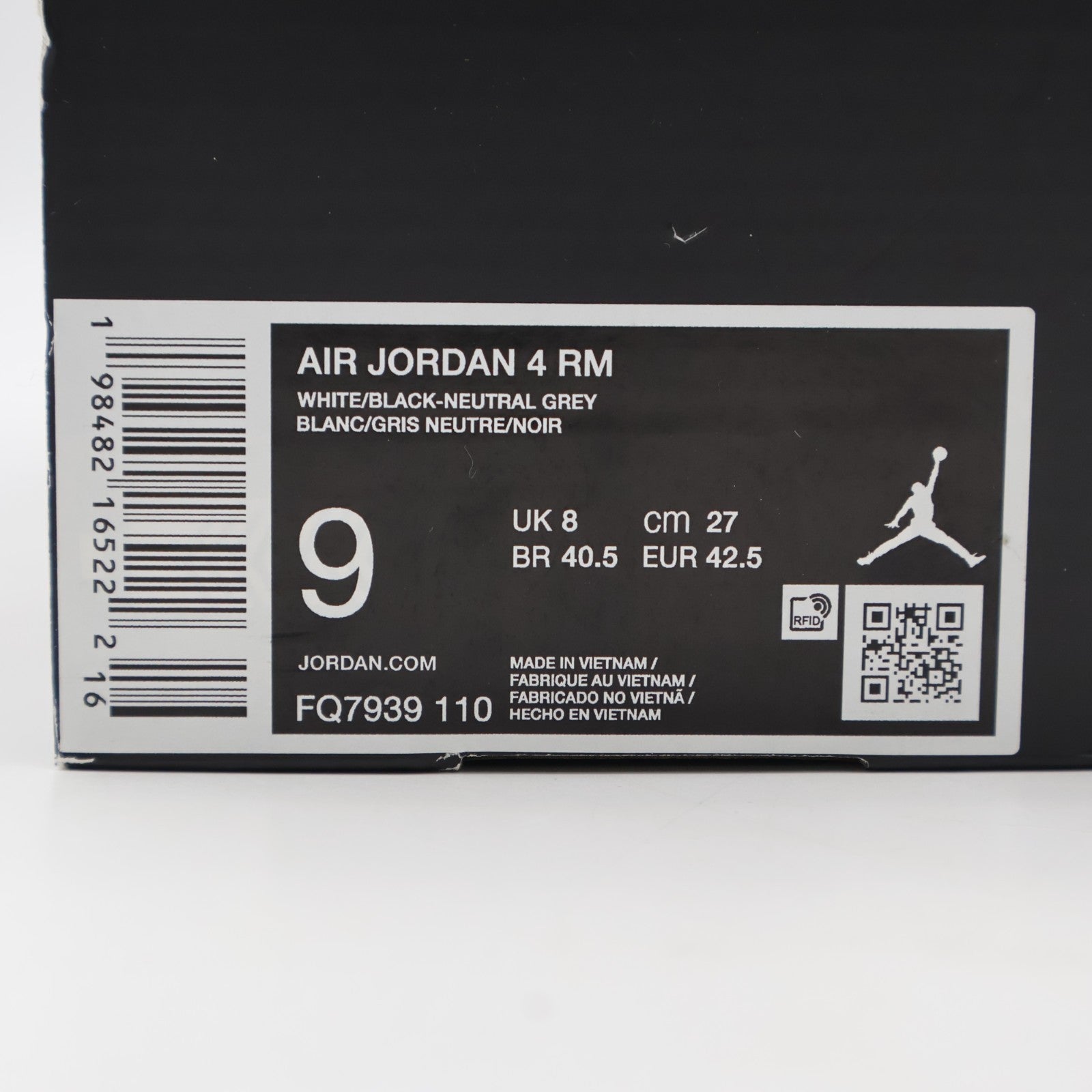 FQ7939-110 Nike Air Jordan 4 RM White Black Gum (Men's)