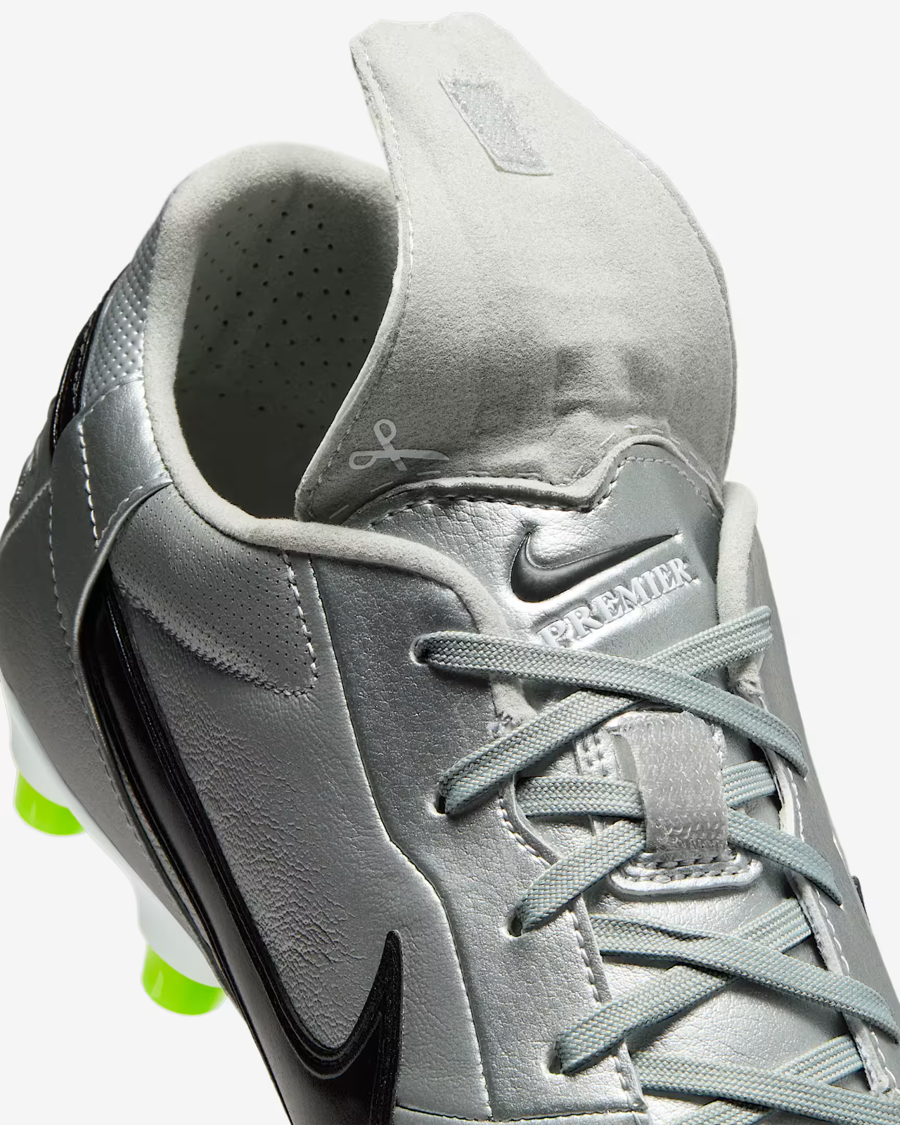 HM0265-004 Nike Premier 3 Firm-Ground Low-Cut Soccer Cleats Metallic (Men's)