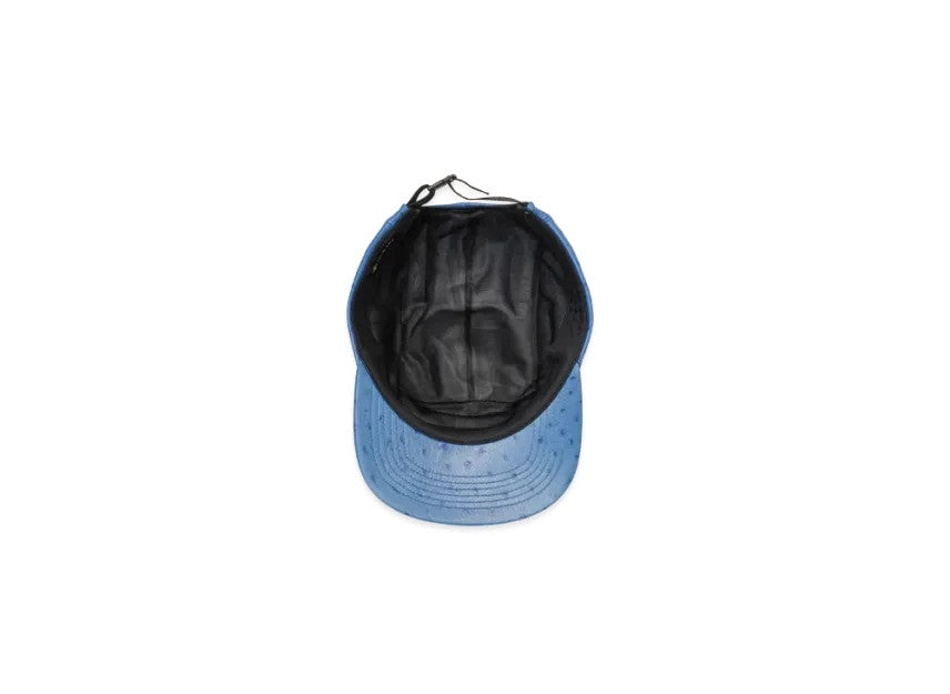 Supreme Ostrich Embossed Leather GORE-TEX Camp Cap "Blue"