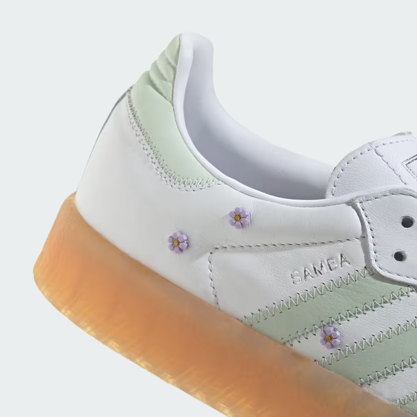 JS3954 adidas Originals  Sambae Cloud White Linen Green Gum (Women's)
