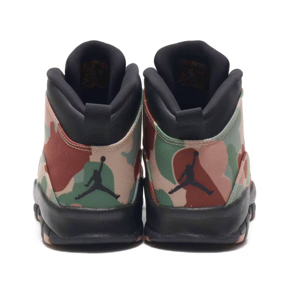 310805-200 Nike Air Jordan 10 Retro "Duck Camo" Black/Clay (Men's)